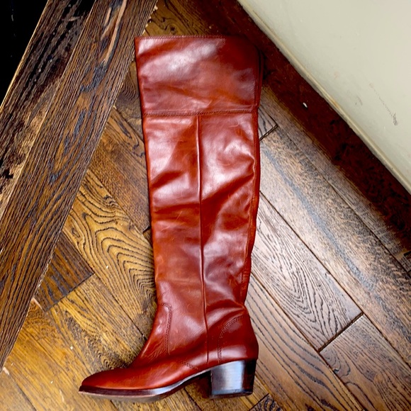 Boots Designer By Frye In Brown, Size: 9.5
